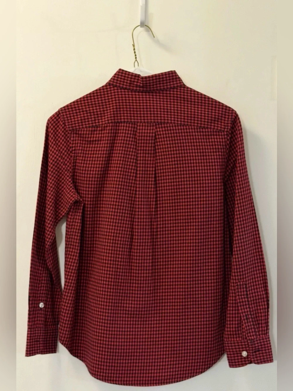 Ralph Lauren Red and Black Checkered Button-Down Shirt